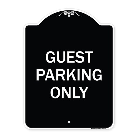Guest Parking Only Heavy-Gauge Aluminum Architectural Sign